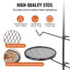 VEVOR Swivel Campfire Grill, Fire Pit Grill Grate over Fire Pits, Heavy Duty Steel Grill Grates, 360° Adjustable Open Fire Outdoor Cooking Equipment